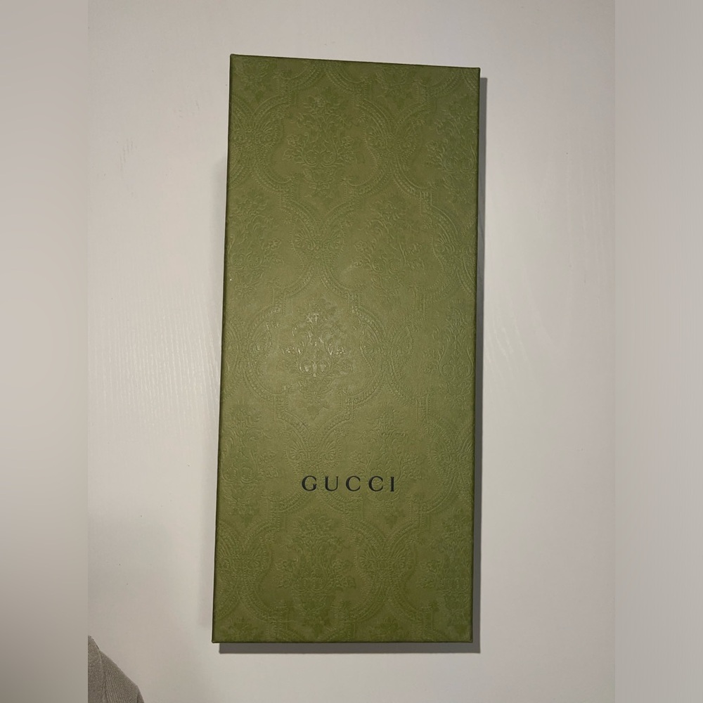 Gucci Olive Green Embossed Box